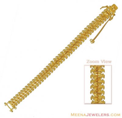 22K Gold Mens Bracelet ( Men`s Bracelets )