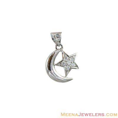 18k Star Crescent Pendant  ( Allah, Ali and Ayat Pendants )