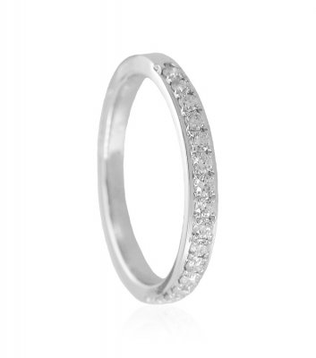 18K White Gold Diamond Band ( Diamond Rings )