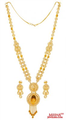 22k Gold Turkish Necklace Set  ( Light Sets )