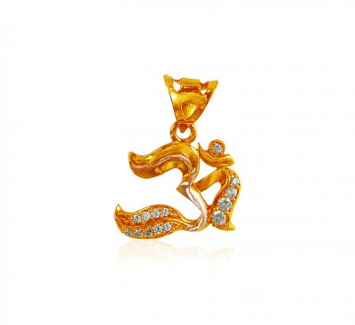 22K Gold Om Pendant  ( Om Pendants )