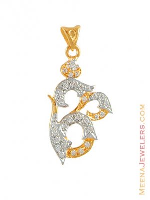 Gold Fancy Om Pendant ( Om Pendants )