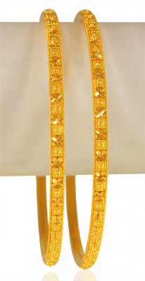 22KT Gold Bangles( 2pcs) ( Gold Bangles )