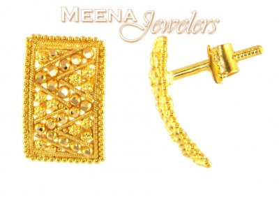 22Kt Gold Earrings (Tops) ( 22 Kt Gold Tops )