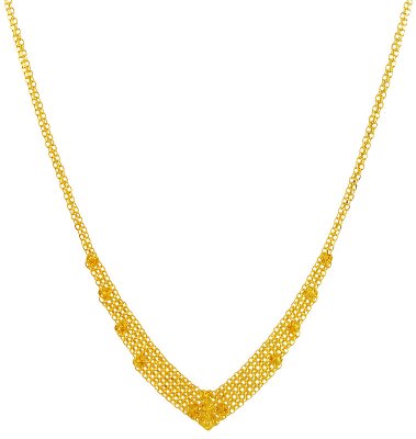 22K Gold Designer Necklace Only ( 22 Kt Gold Sets )