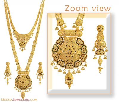 Indian Bridal Necklace Set (22K) ( Bridal Necklace Sets )