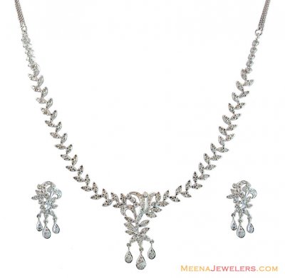 18K Exclusive Diamond Set ( Diamond Necklace Sets )