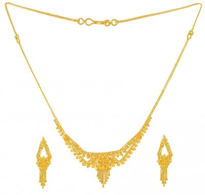 Gold Necklace and Earrings Set ( Light Sets )