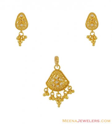 22K Gold Pendant Set ( Gold Pendant Sets )