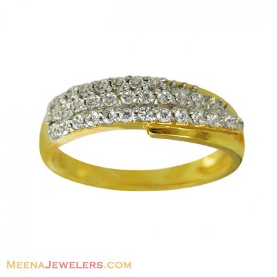 22K Gold Signity Star Ring ( Ladies Signity Rings )