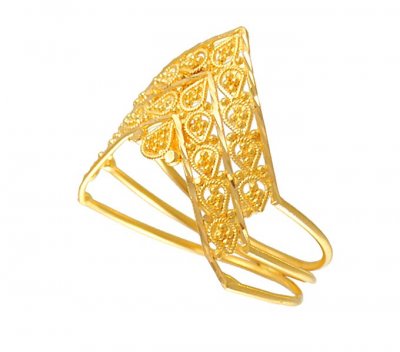 Gold Filigree Ring ( Ladies Gold Ring )