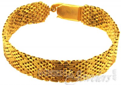 22Kt Gold Mens Bracelet ( Men`s Bracelets )