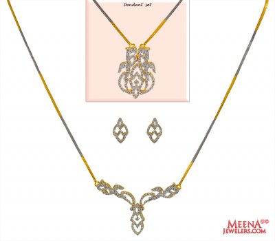 18 Kt Diamond Necklace Set ( Diamond Necklace Sets )