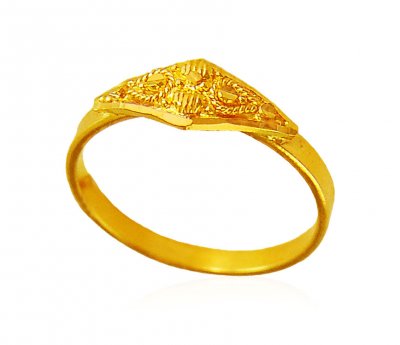 22K Gold Baby Girl Ring ( 22Kt Baby Rings )