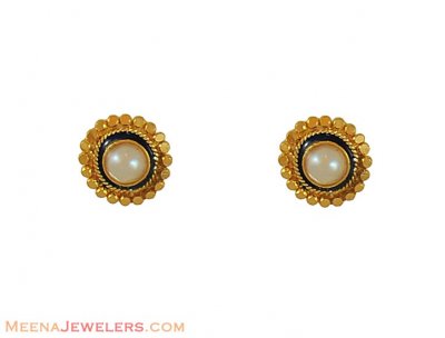 Pearl meenakari Tops(22k) ( 22 Kt Gold Tops )