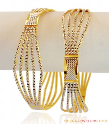 Gold Two Tone Bangles  ( Two Tone Bangles )