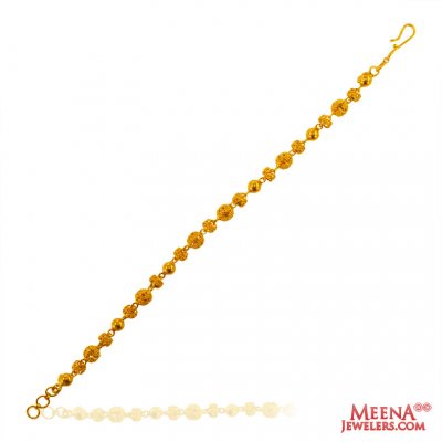 22K Gold Balls Bracelet ( Ladies Bracelets )