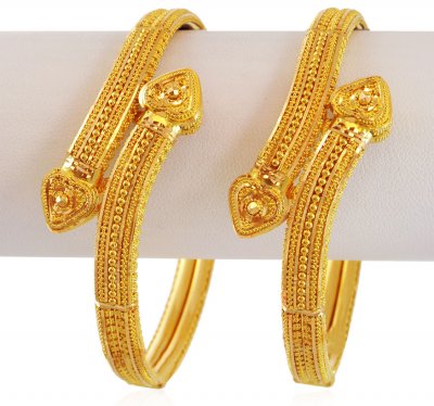 Gold Fancy Filigree Kada 22k (1 pc) ( Kadas )