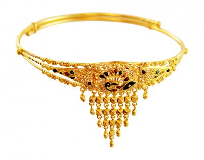 22K Gold Peacock Vanki ( Gold Armlet (Baju Bandh) )