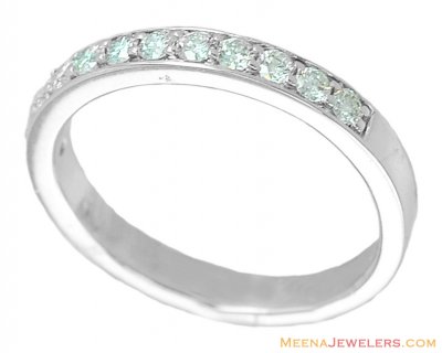 18K White Gold Diamond Band ( Diamond Rings )