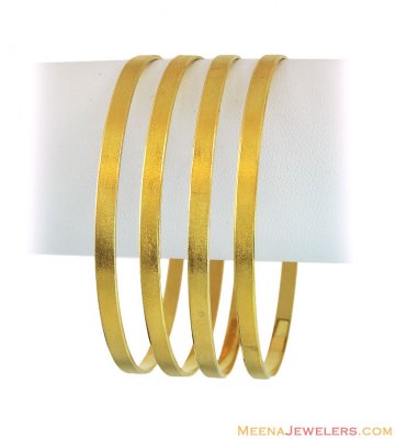 21k Plain Gold Bangles( 2 Pcs) ( Gold Bangles )