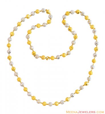 22K Two Tone Ladies Chain (24 inch) ( 22Kt Long Chains (Ladies) )