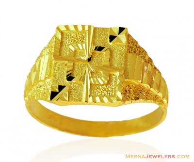 22k Mens Ring ( Mens Gold Ring )