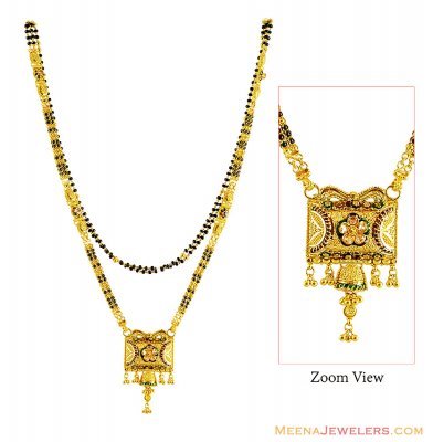 Fancy Long Indian Mangalsutra 22k  ( MangalSutras )