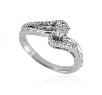 18kt White Gold Diamond Ring  ( Diamond Rings )