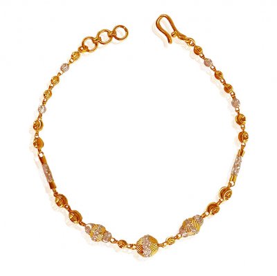 22Kt Gold Ladies Bracelet - brla20347 - 22K Gold bracelet for ladies is ...