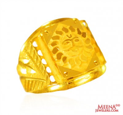 22 Karat Gold Mens Ring ( Mens Gold Ring )