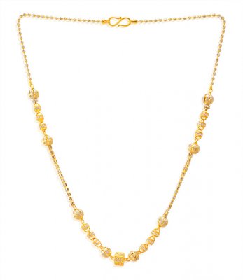 22kt Gold Fancy Necklace Chain ( 22Kt Gold Fancy Chains )