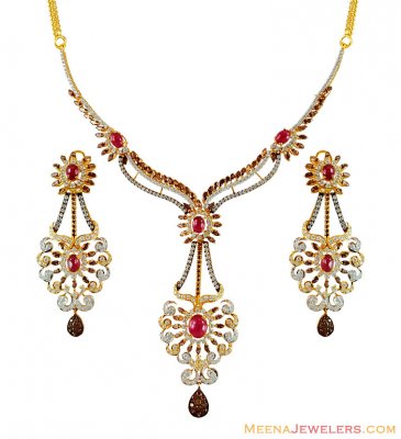 Designer 22K Three Tone Set ( Gold Designer Sets )