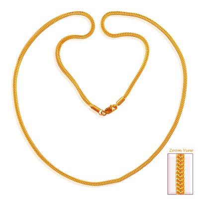 22K Mens Solid Chain ( Men`s Gold Chains )