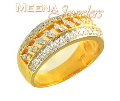 22Kt Gold Ladies Signity Ring ( Ladies Signity Rings )