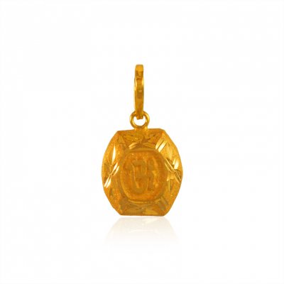 22kt Gold Holy OM Pendant  ( Om Pendants )