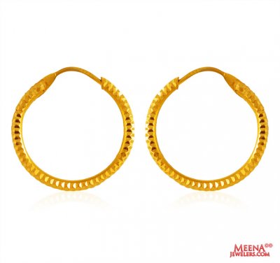 22k Gold Hoop Earrings ( Hoop Earrings )