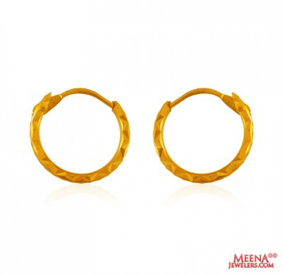 22 kt Gold Hoop Earrings ( Hoop Earrings )