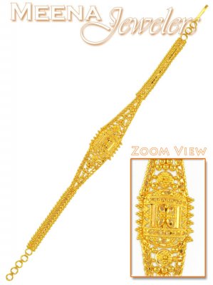 22Kt Gold Filigree Work Bracelet ( Ladies Bracelets )