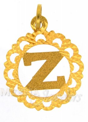 22Kt Initial Pendant (Z) ( Initial Pendants )