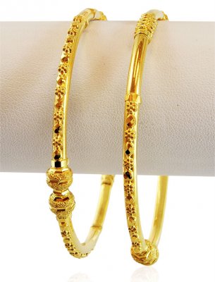 Designer 22K Pipe Kada (2 pc) ( Kadas )