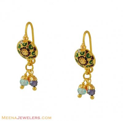 22k Hanging Earrings ( 22Kt Gold Fancy Earrings )