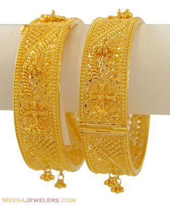 22k Gold Ghoogri Kadas (2 pc) ( Kadas )