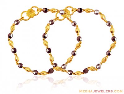 22K Gold Beads Kids Bracelet ( 22Kt Baby Bracelets )