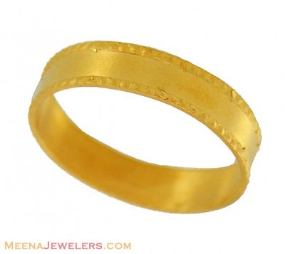 22K Gold simple Band ( Wedding Bands )