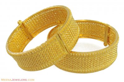 22k Gold Filigree Kadas(2 pcs) ( Kadas )