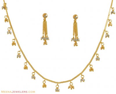 22K Gold Set with Hangings ( Light Sets )