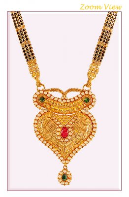 22K Polki Stones Mangalsutra  ( MangalSutras )