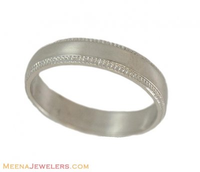 18Kt White Gold Band ( Wedding Bands )