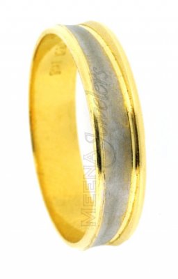 18Kt Gold Wedding band 2 Tone ( Wedding Bands )